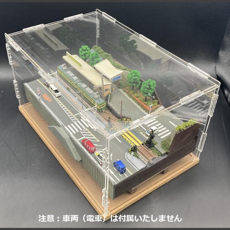 【江ノ電ジオラマ】鎌倉高校前駅＆スラムダンク踏切一体化　Nゲージ