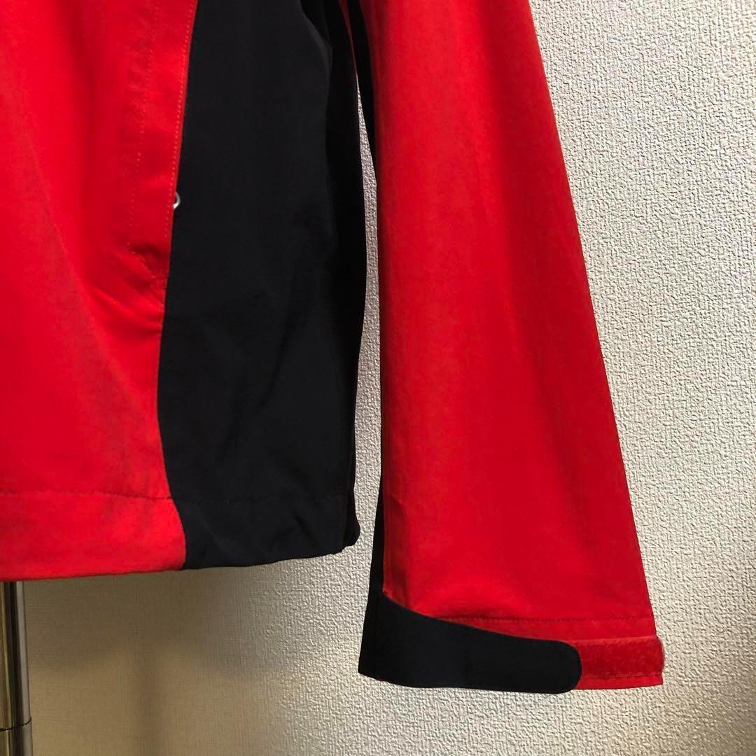 ジェイリンドバーグ 撥水 ストレッチ ナイロン ジャケット ブラック×レッド