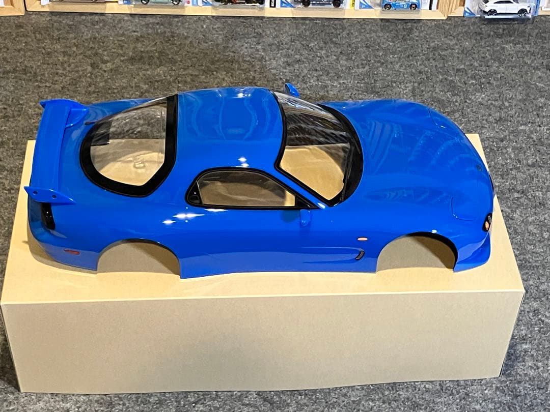 タミヤ ラジコン マツダRX-7 塗装済 スペアボディ ブリリアントブルー
