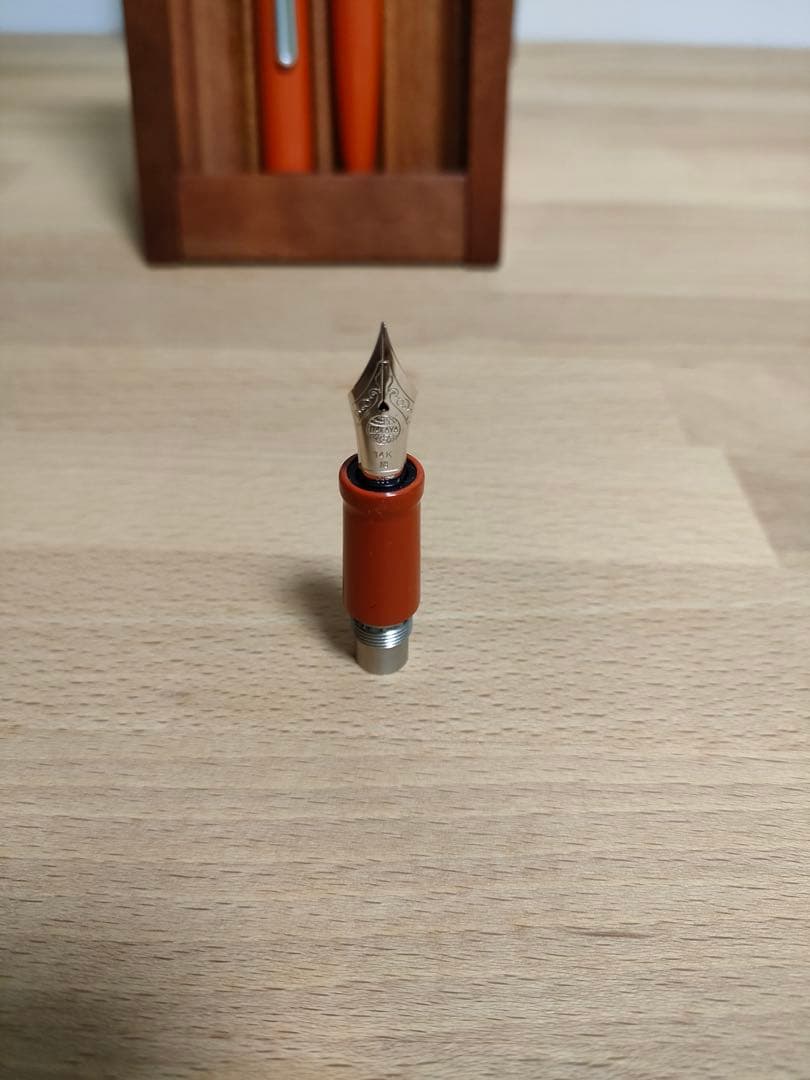 中屋万年筆 洗い朱