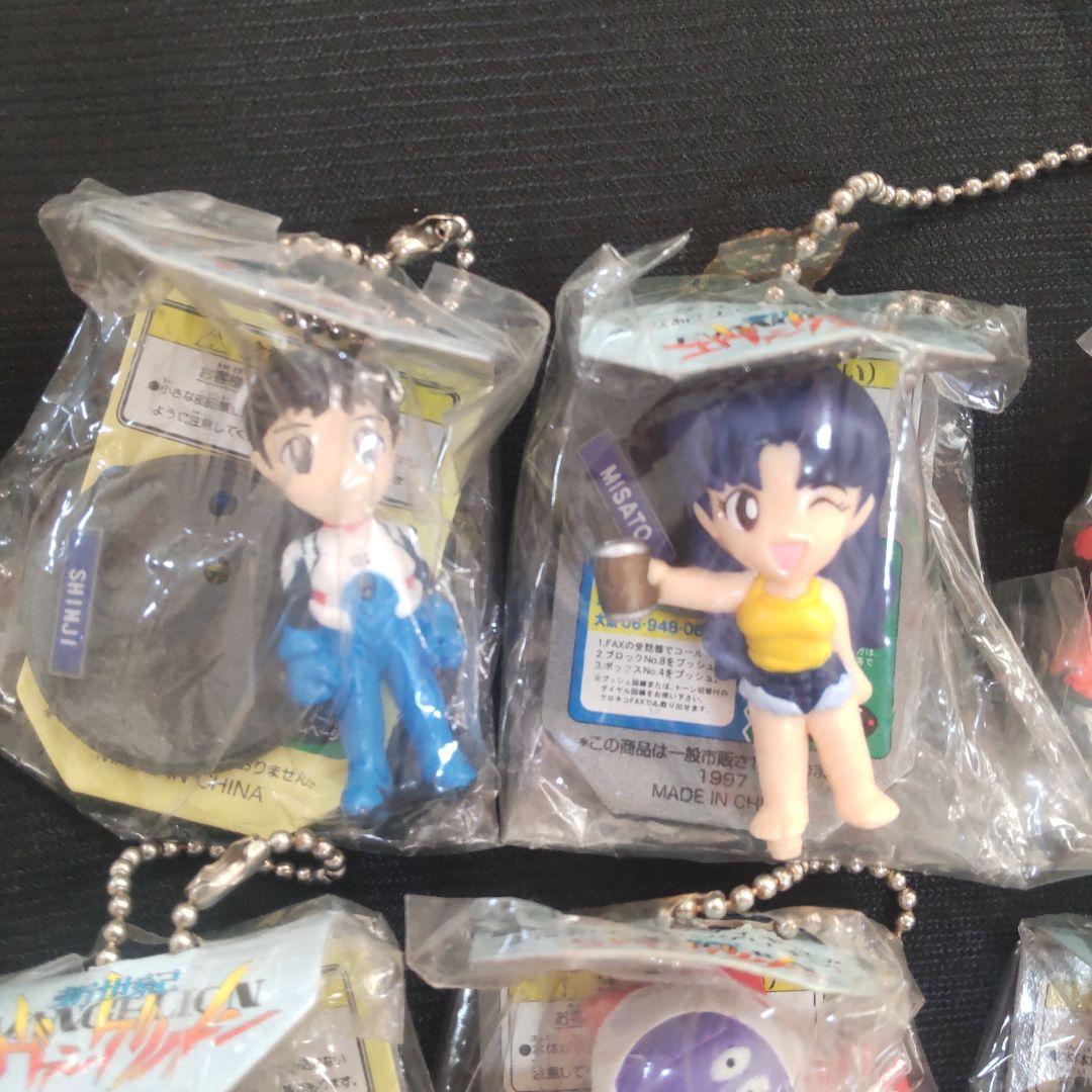 エヴァンゲリオン　キーチェーンフィギュア　11体セット 　30年前の品　レトロ