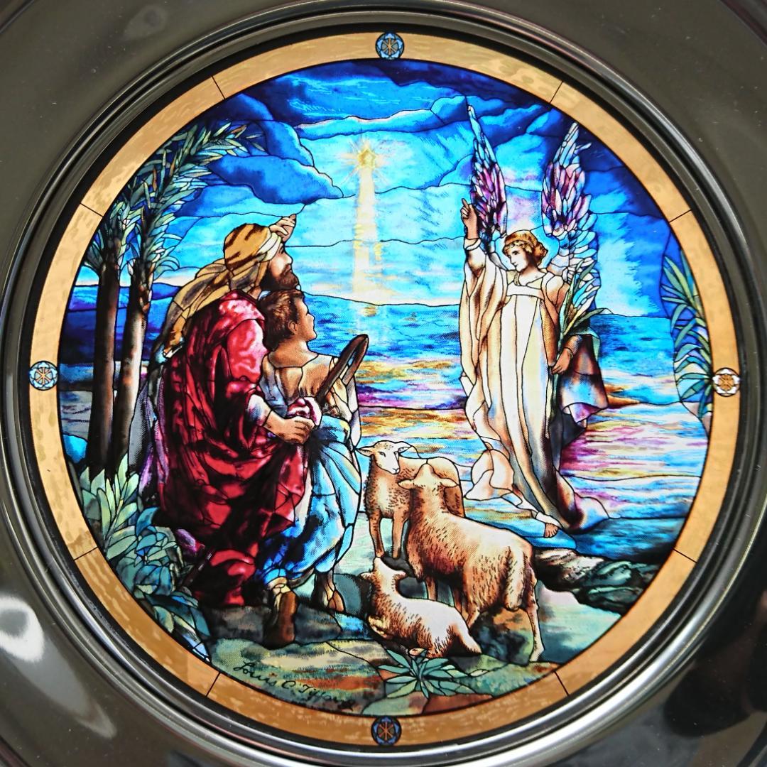 ルイスCティファニー ステンドグラス 天使＆羊飼い グラスマスターズ