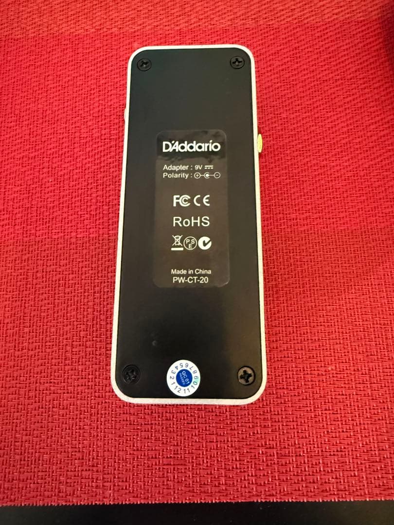 D'Addario Pedal Tuner PW-CT-20 ペダルチューナー