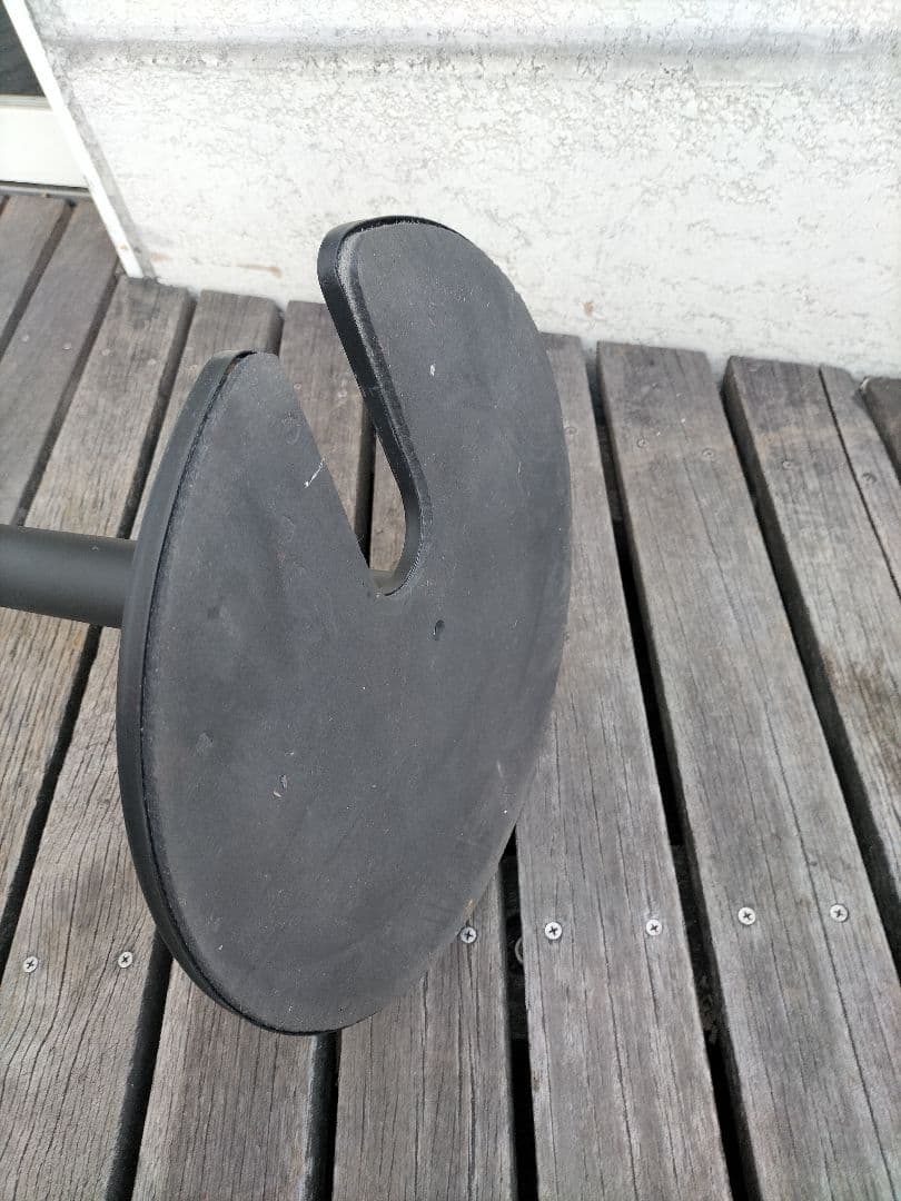 ポールパーテション ポール黒 ベルト黒 4本セット