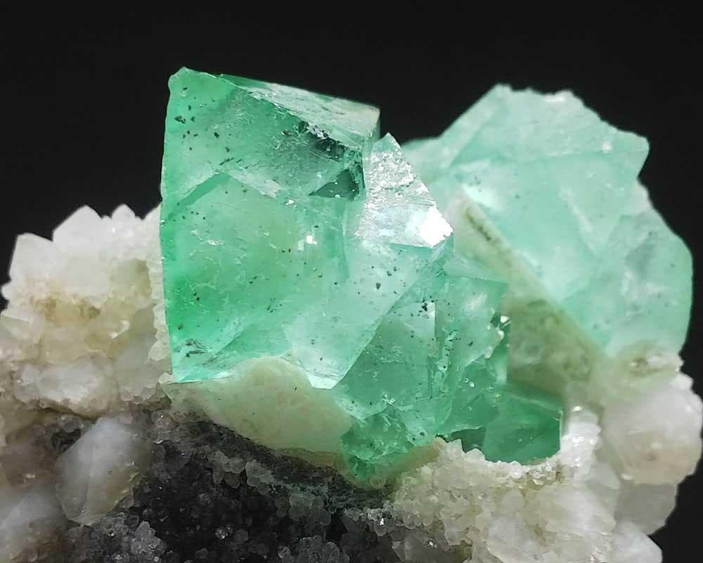 453 フローライト ＆ クォーツ パイライト 蛍石