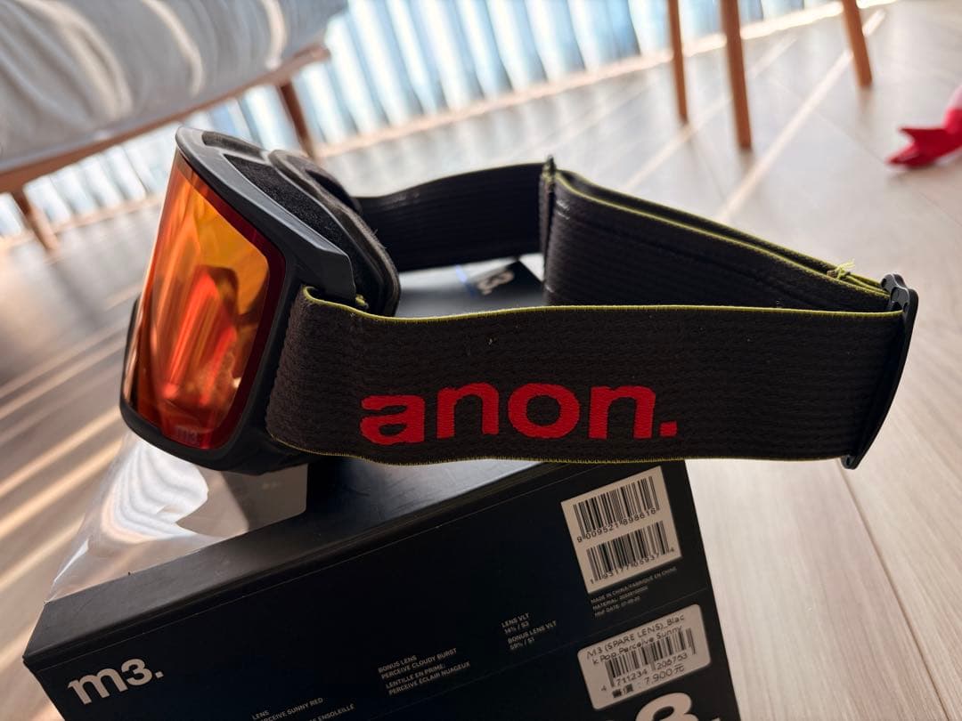anon. M3 スノーゴーグル（アジアンフィット）＋ スペアレンズ付き