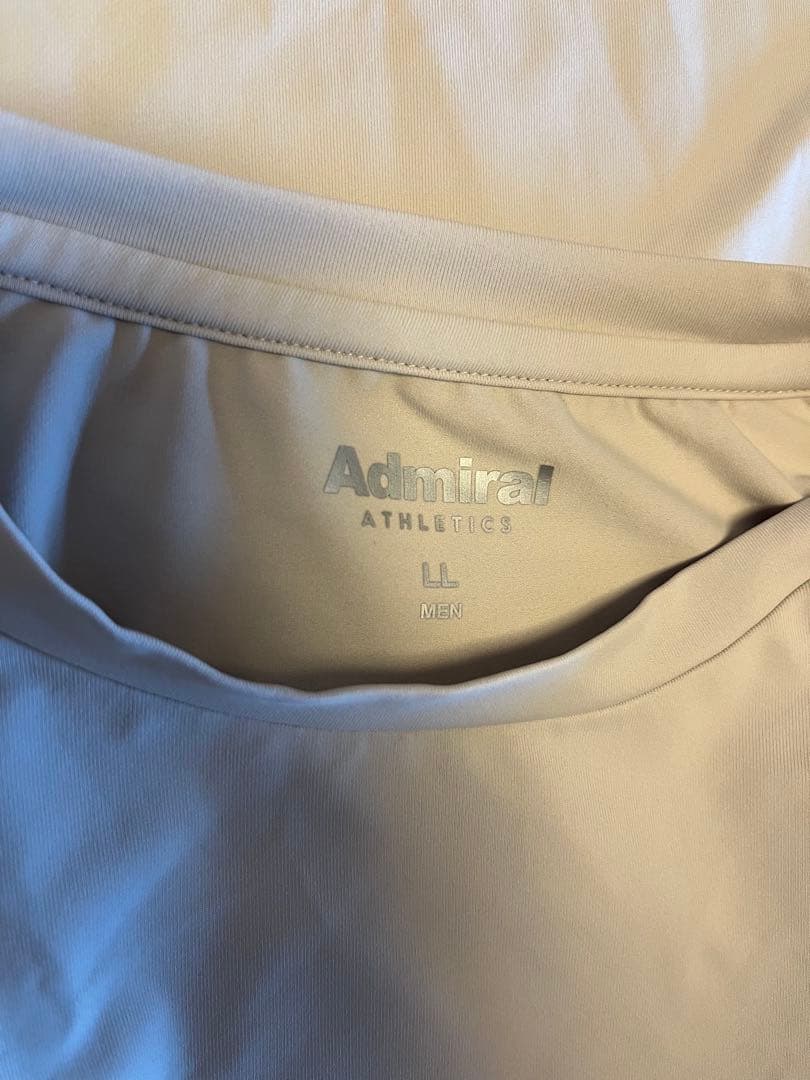 Admiral Tシャツ LL ベージュ/グレー