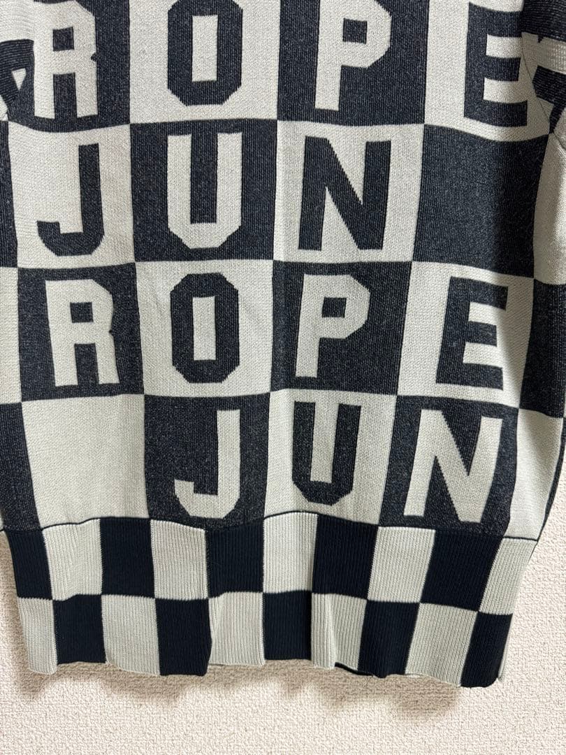 新品未使用●JUN&ROPE ポロシャツL ベージュグレー　ジュンロペ