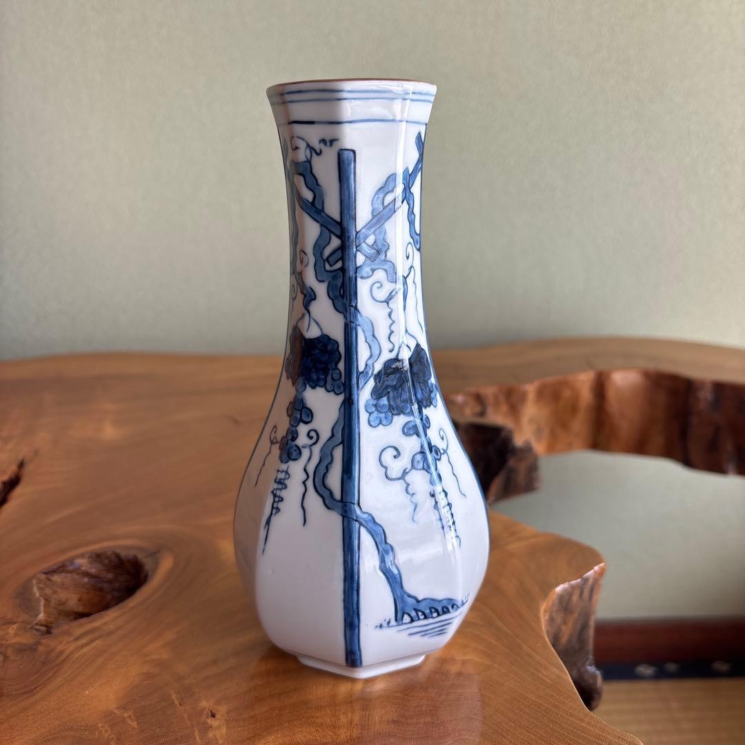 ぶどう棚 皆具 古染付型物 石崎英治作 寿ゞか焼 清宝窯 茶道具 共箱