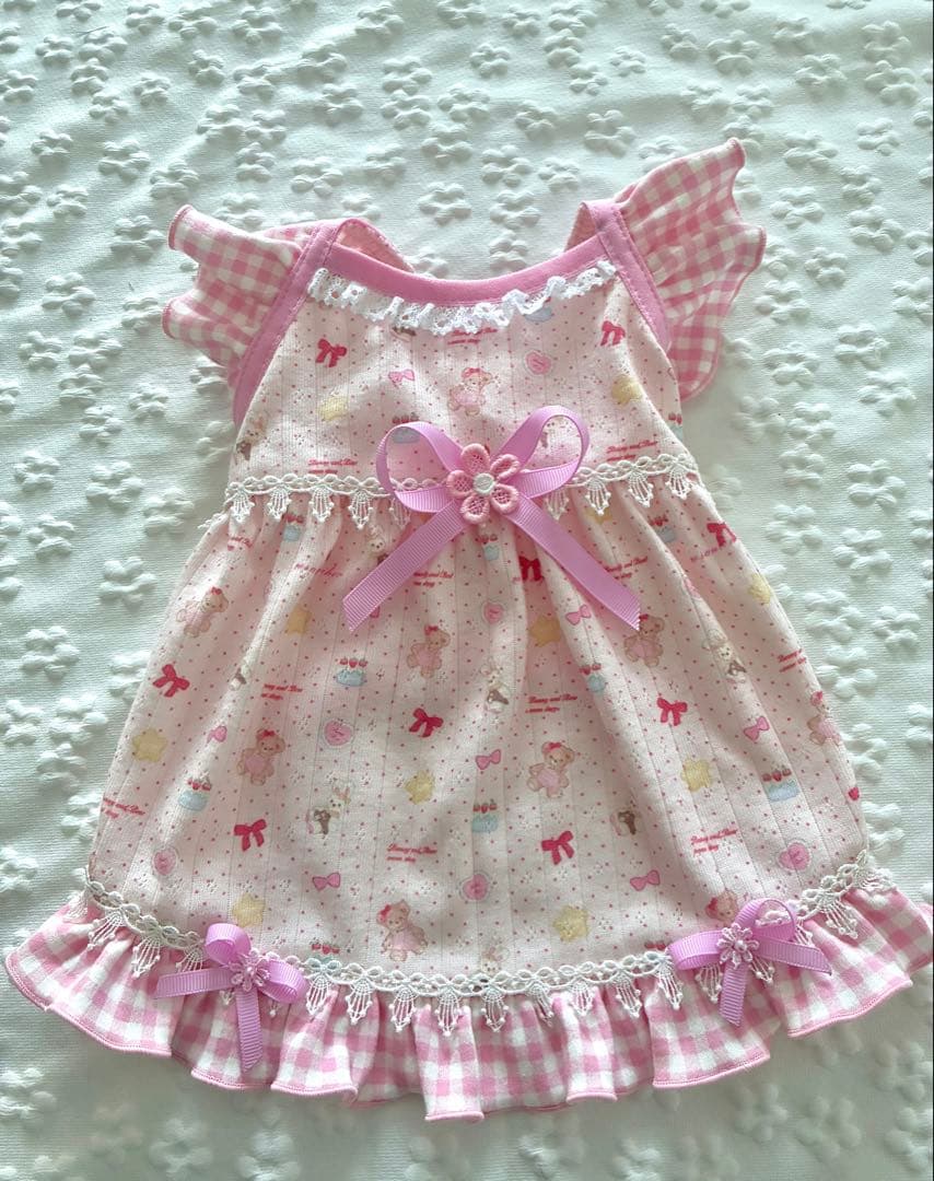 めるちゃん犬服ハンドメイドワンピース