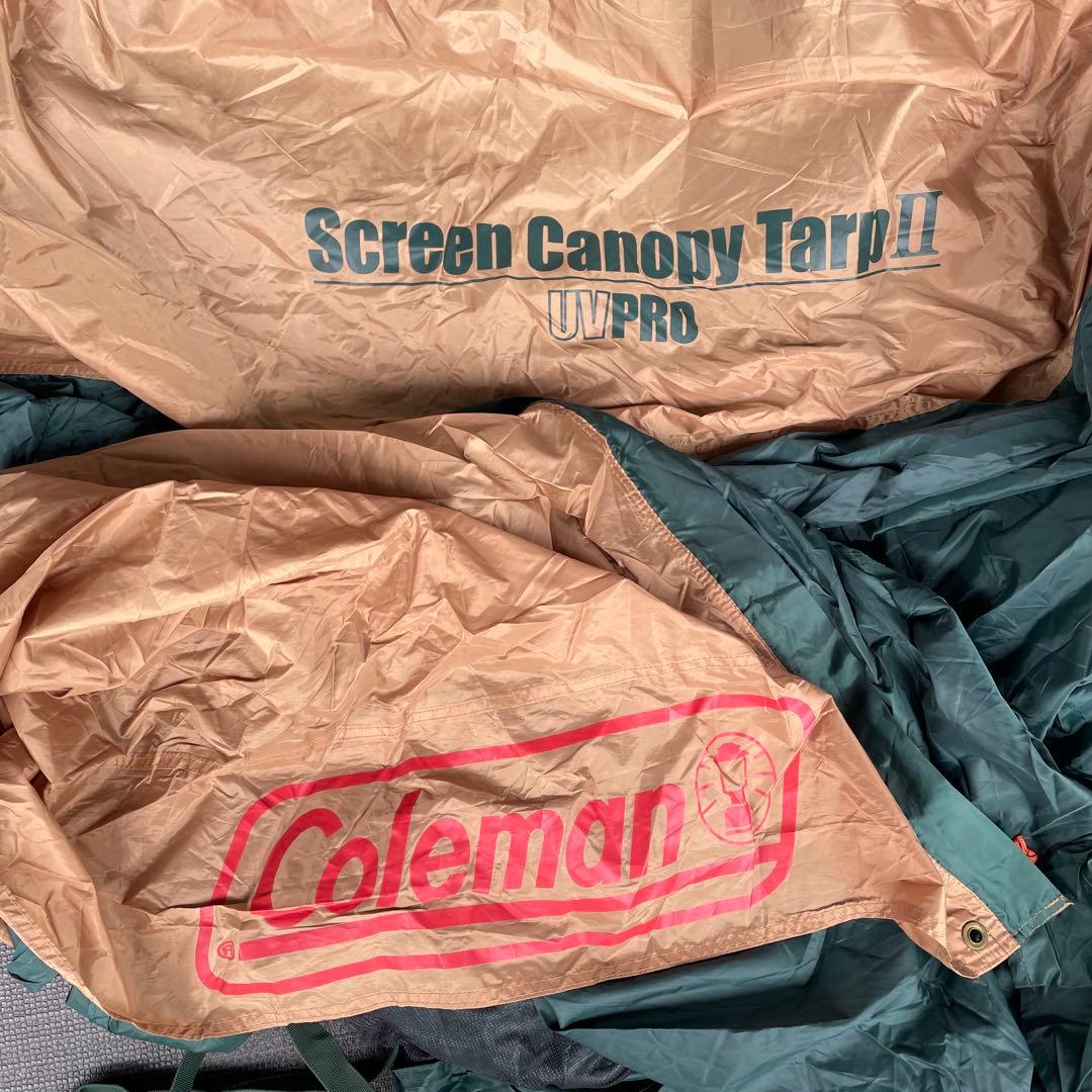 美品✨簡単設営♪ コールマン　メッシュタープテント　スクリーンキャノピータープ2