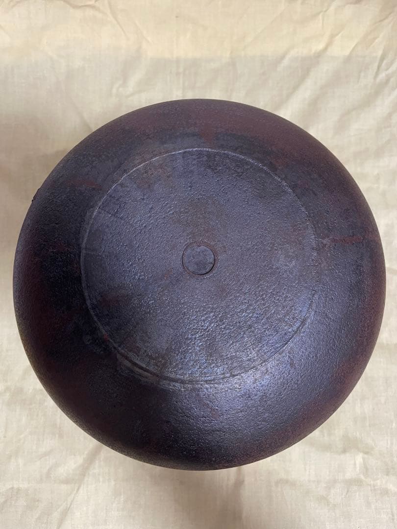 老松地紋　真形鎌　釜師　角谷莎村