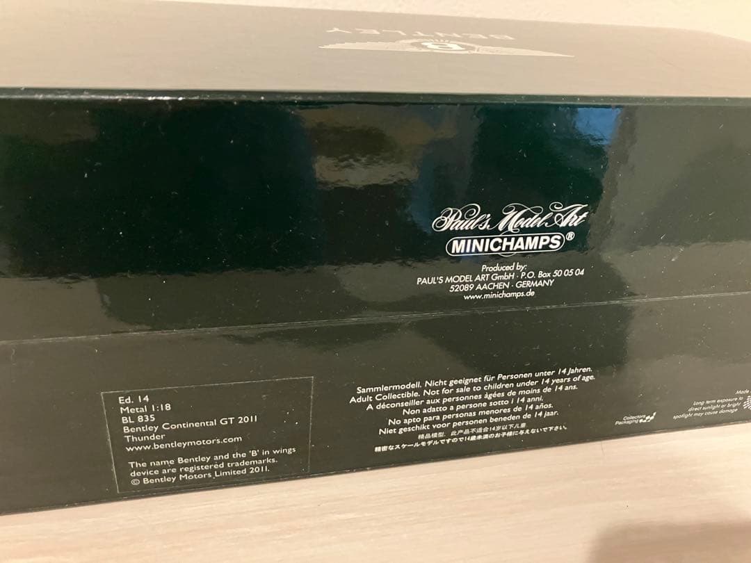 1/18 PMA ミニチャンプス ベントリー Continental GT