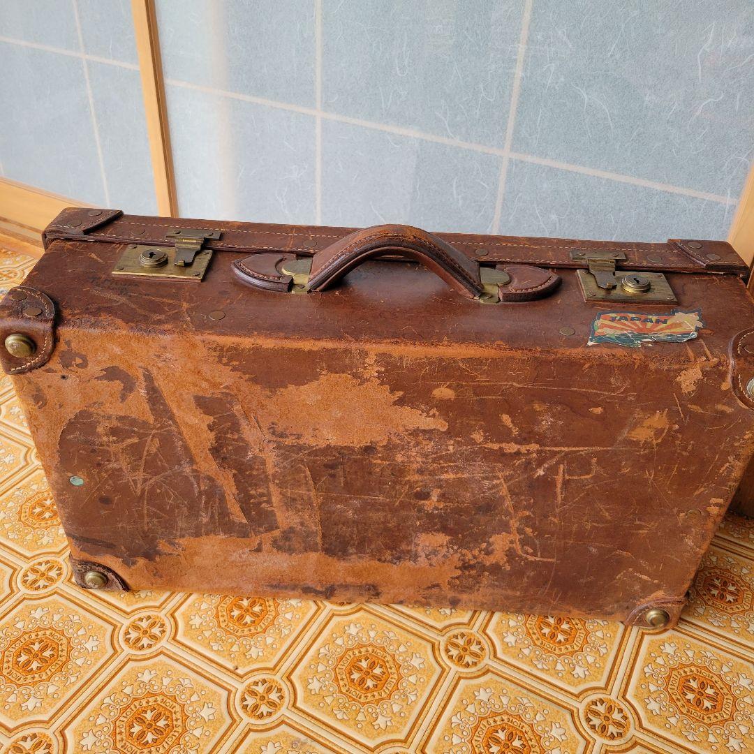 k*読様 ヴィンテージ　レザー　本革　トランクケース　ビッグサイズ