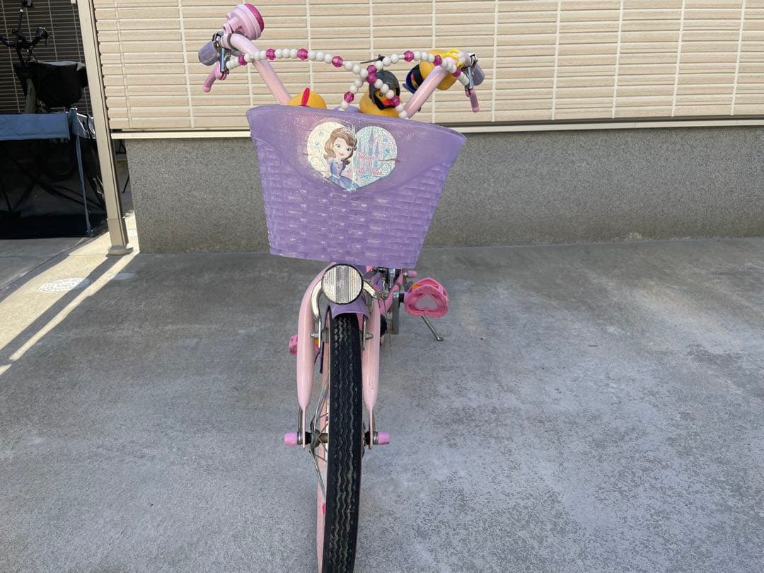 ディズニー 小さなプリンセス ソフィア 16型 幼児用自転車 （パープル×ピンク