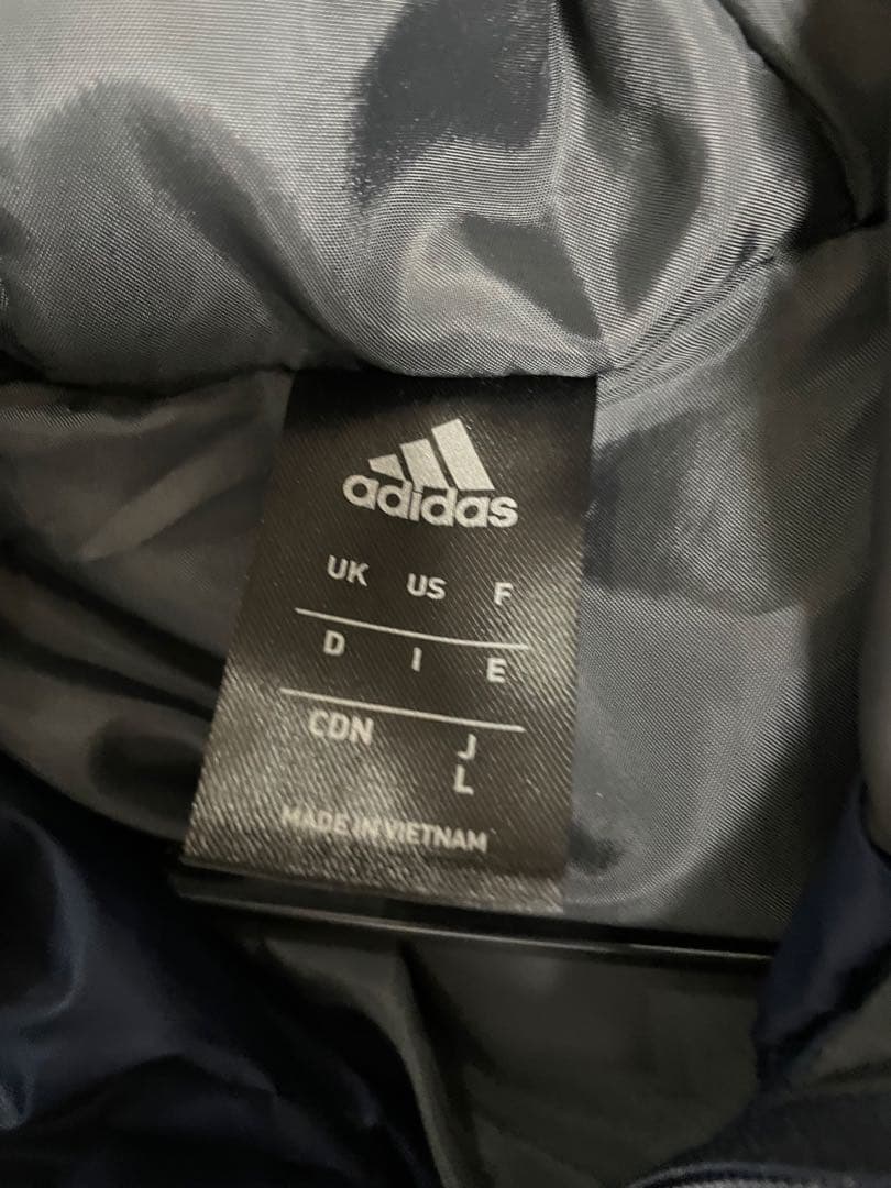 美品 アディダス ベンチコート ダウン L
