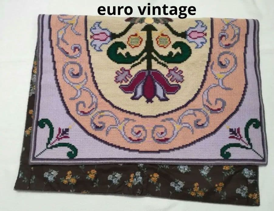 フランスアンティーク 刺繍 壁飾り ハンドステッチ タペストリー ポスター#1