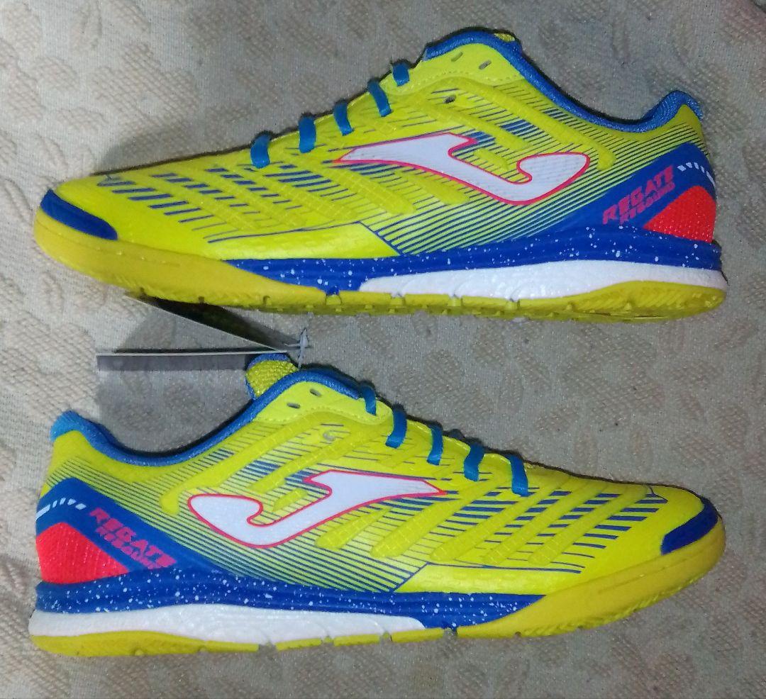 【匿名配送】【入手困難】JOMA　レガテ　リバウンド　シューズ　黄 青　25