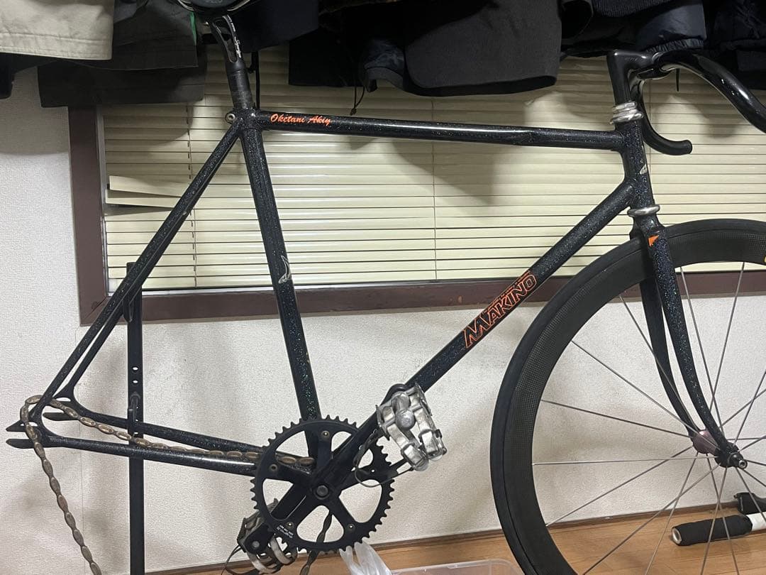 MAKINO ピストフレーム　選手名　NJS ラメ　マキノ　ブルーラグ　おまけ有