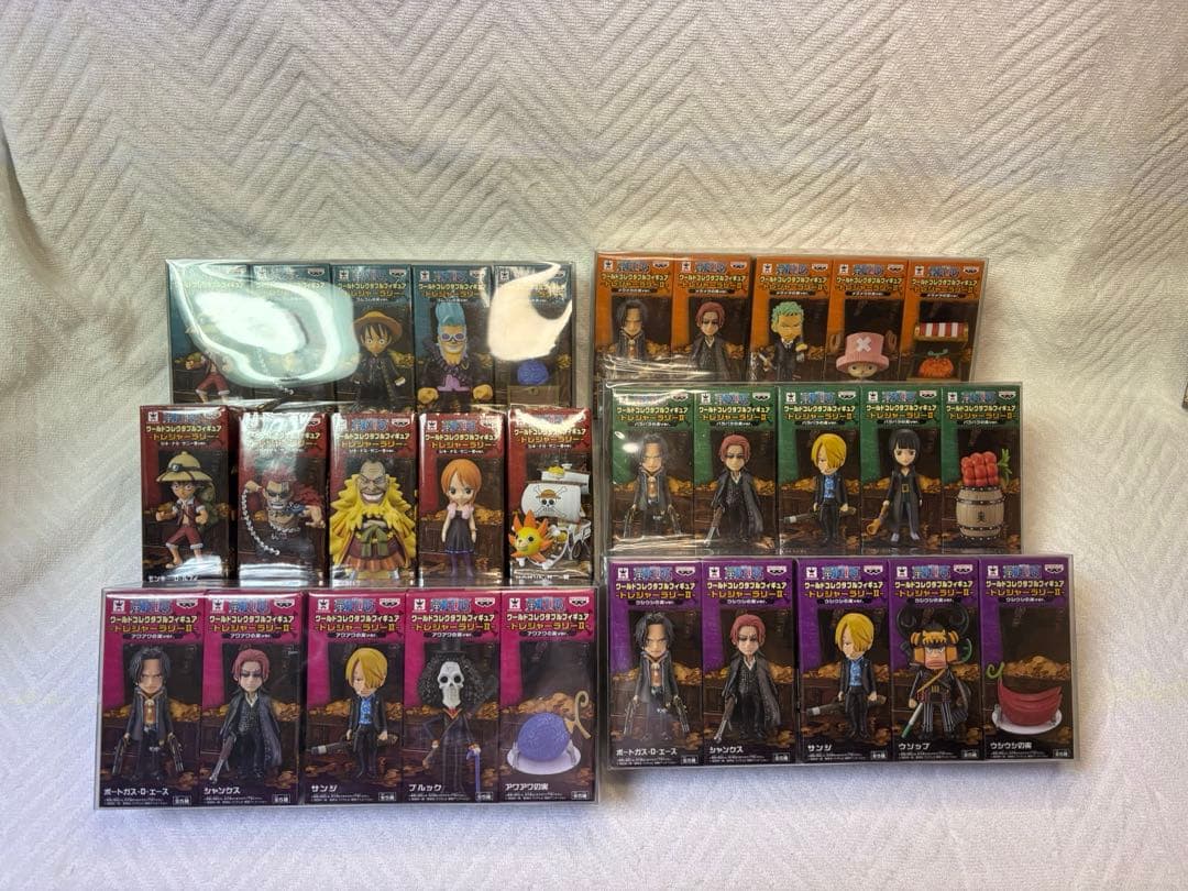 ワンピース ワールドコレクタブルフィギュア トレジャーラリー14種×5セット売り