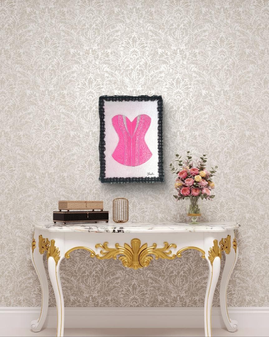 オンリー・コルセット / テクスチャーアート 33×24㎝ F4 原画 モダン