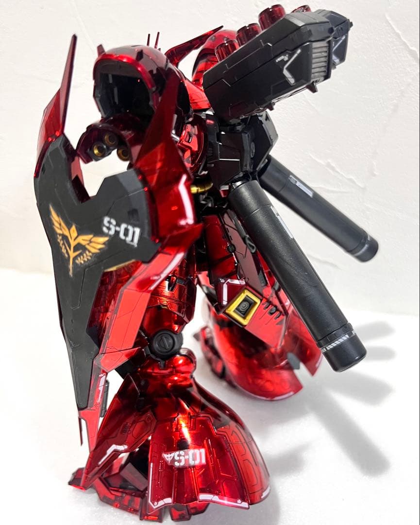RG 1/144 サザビー メカニカルコアメッキ 完成品　水転写デカール付き