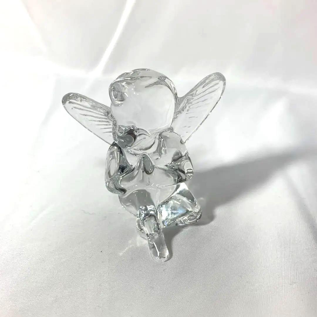 新品 バカラ Baccarat クリスタル エンジェル 天使 置物 箱付き
