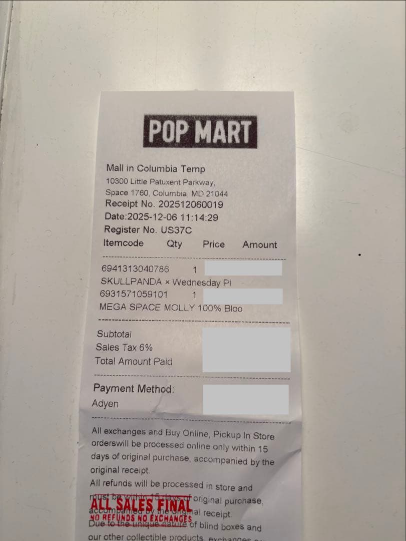 アメリカ•ニューヨーク限定★Pop Mart スカルパンダ ウェンズデー