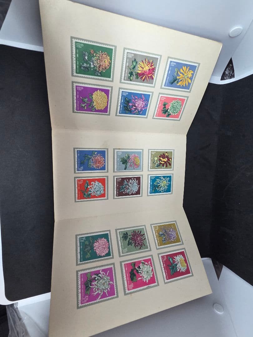 中国切手 特44 菊シリーズ 18種完 未使用品 Chrysanthemums