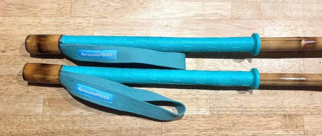 購入可　KanazawaPOLES 110cm 30cmグリップ　ターコイズ