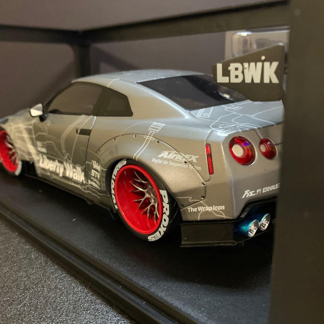 85✴︎ 美品 GT-R R35 LBWK リバティウォーク 1/18ミニカー