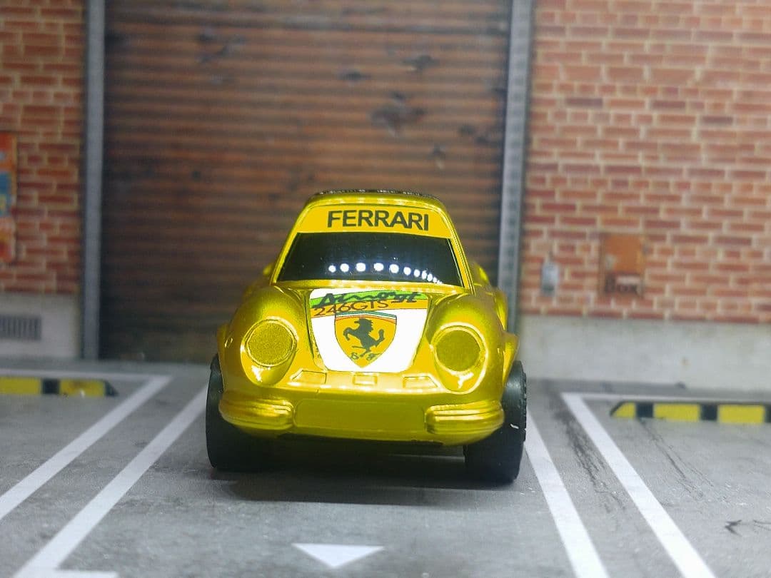 当時物　チョロQ A-64 フェラーリDINO246GT ディーノ カスタム品