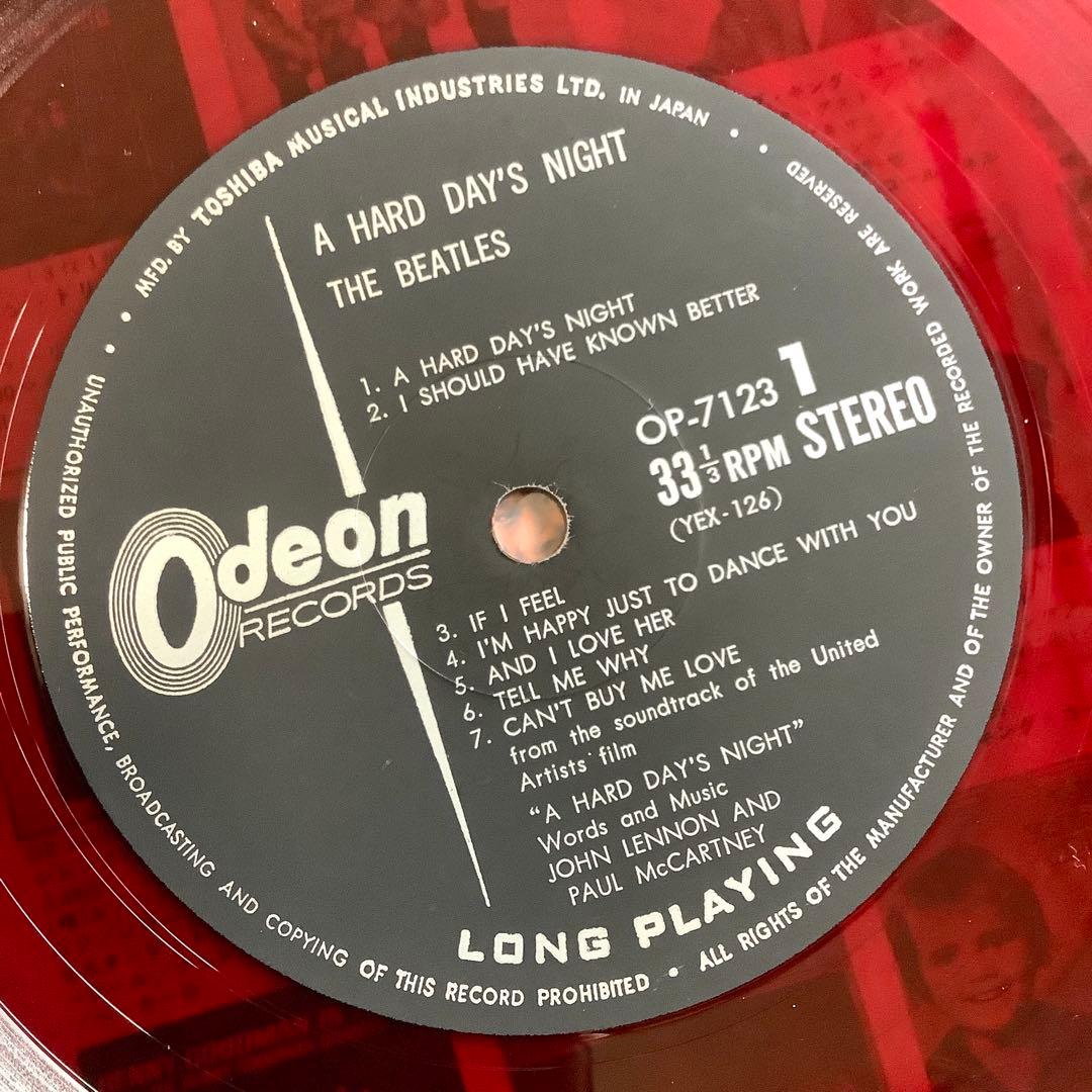 レア美品! ビートルズ 赤盤オデオン1964年オリジナル ビートルズがやって来る