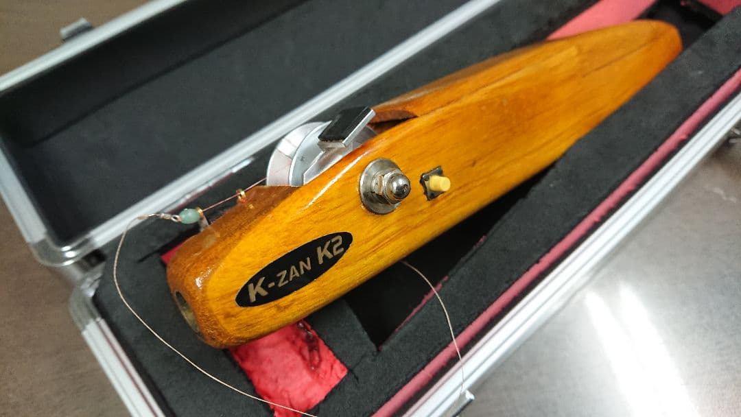 【お値下げ!!】K-ZAN★K2 ワカサギ電動リール（アルミケース付属です）