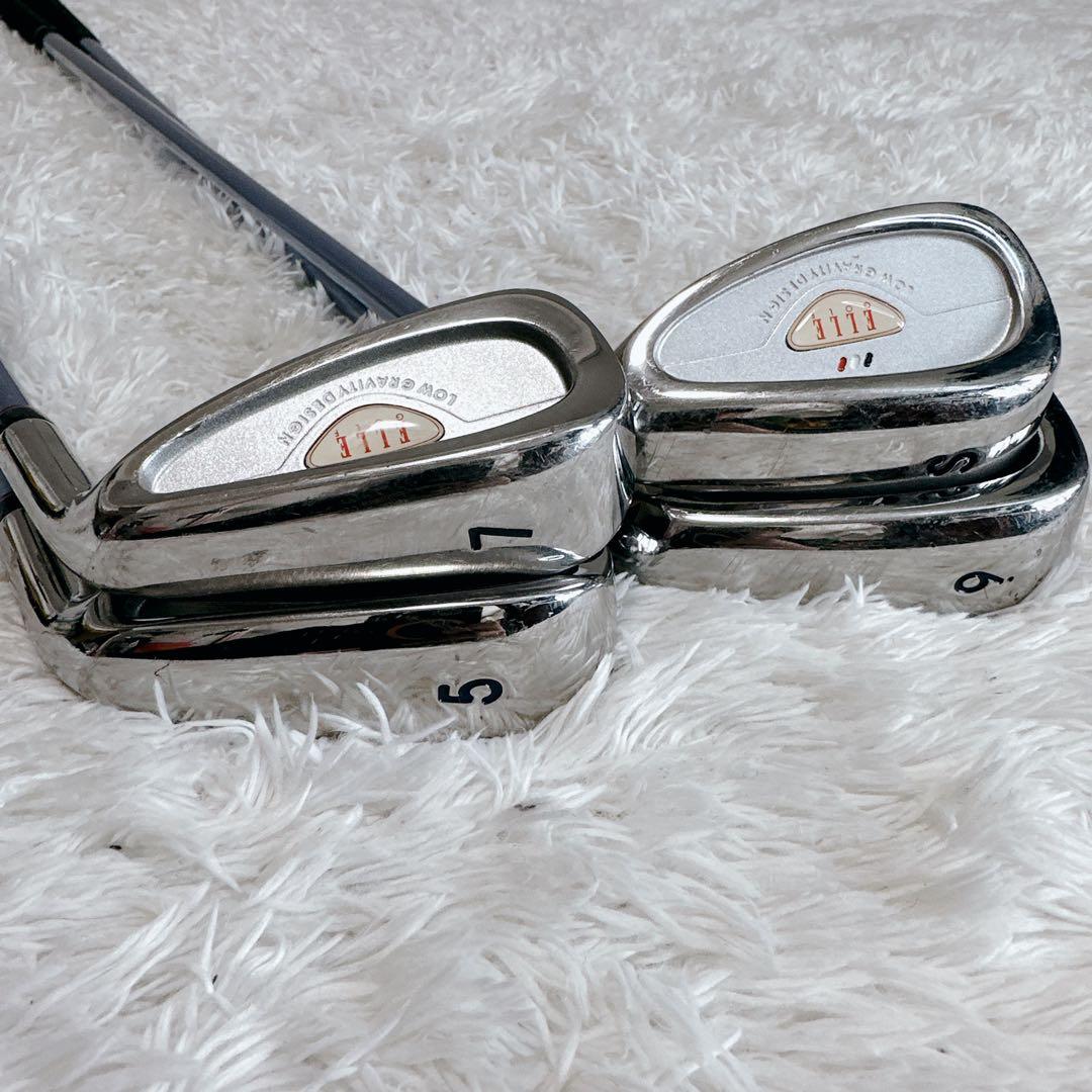 初心者向け ELLE ゴルフクラブ＆キャディバッグ レディース ハーフセット