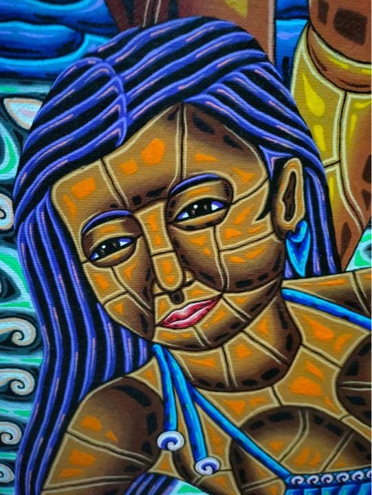 バリ絵画:beach girls