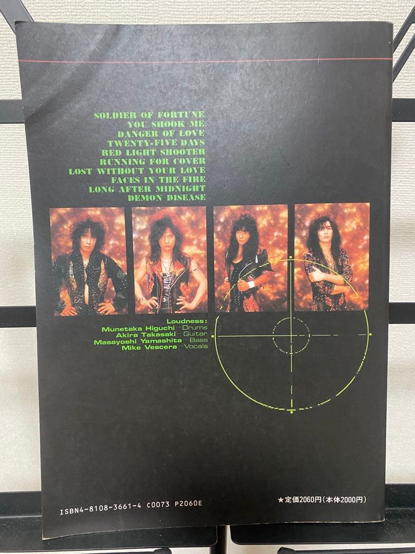 希少　LOUDNESS ソルジャーオブフォーチューン　バンドスコア