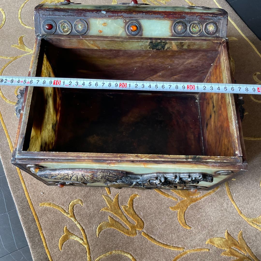中国　玉石　宝箱　10.5kg