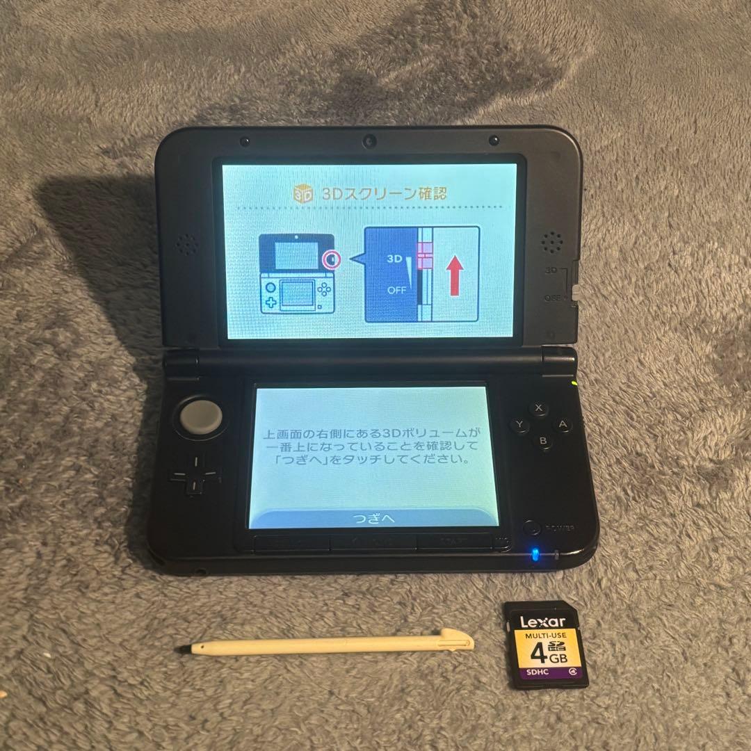 Nintendo 3DS LL ブルー 動作良好 SDカード 充電器 付属