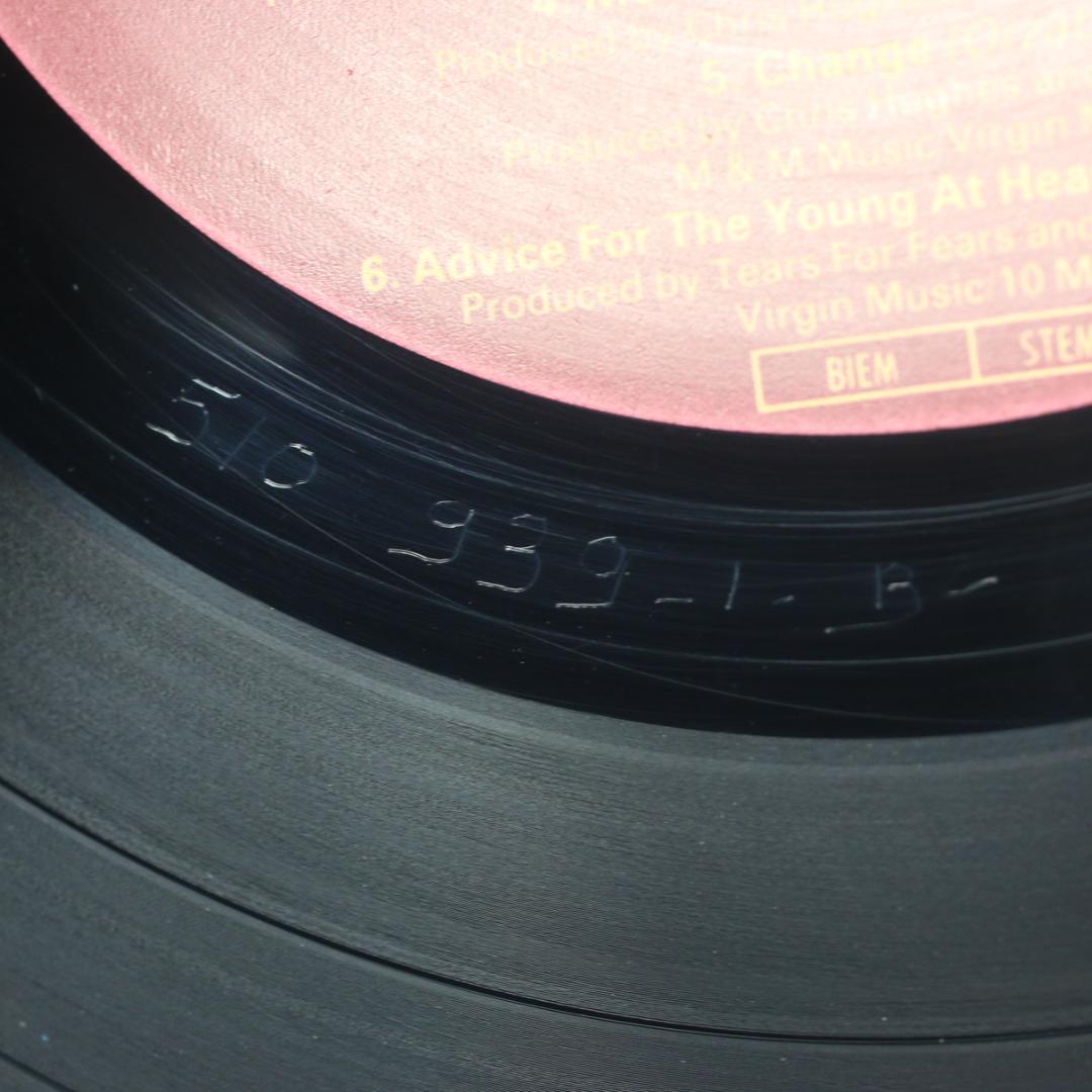 英LP Tears For Fears Tears Roll Down UKオリ