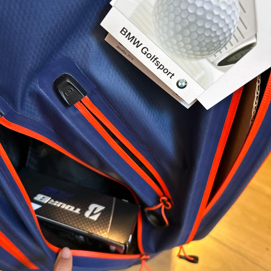  Golfsport ゴルフバッグ ネイビー/オレンジ 防水　軽量