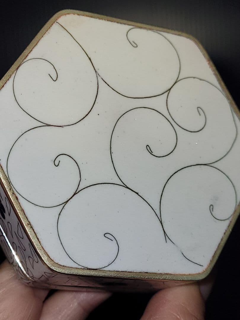 安藤七宝店 七寶錦文宝石筥 ボンボニエール