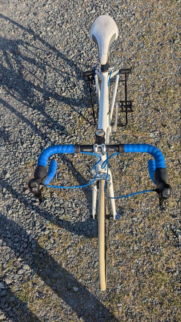 小さいサイズのロードバイクホワイト 3×7s 700×23c 宮城県 手渡し限定