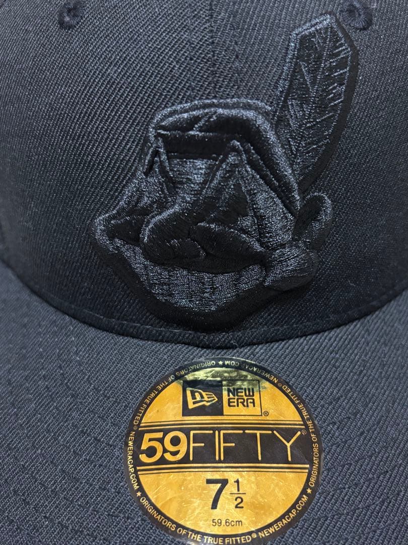 NEW ERA インディアンズ　ワフー酋長　ニューエラ　ブラック