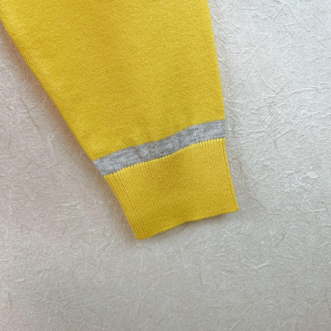 24FW【新品未使用 アルチビオ】少々難有り前後配色立体ロゴクルーセーター38号