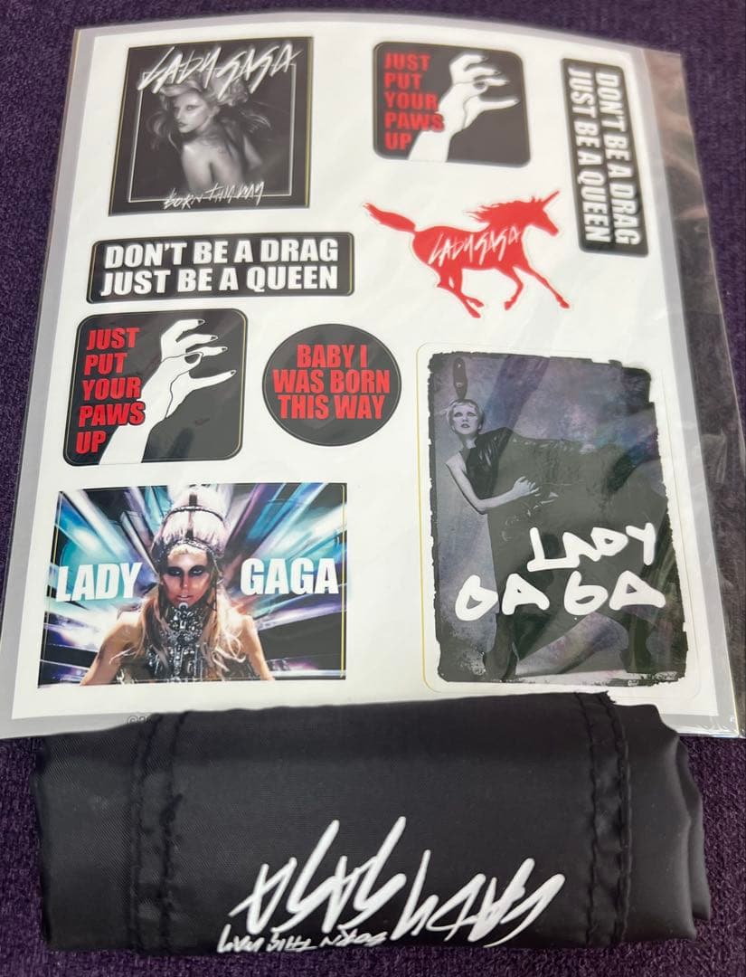 Lady Gaga Born This Way サイン入り缶ケース