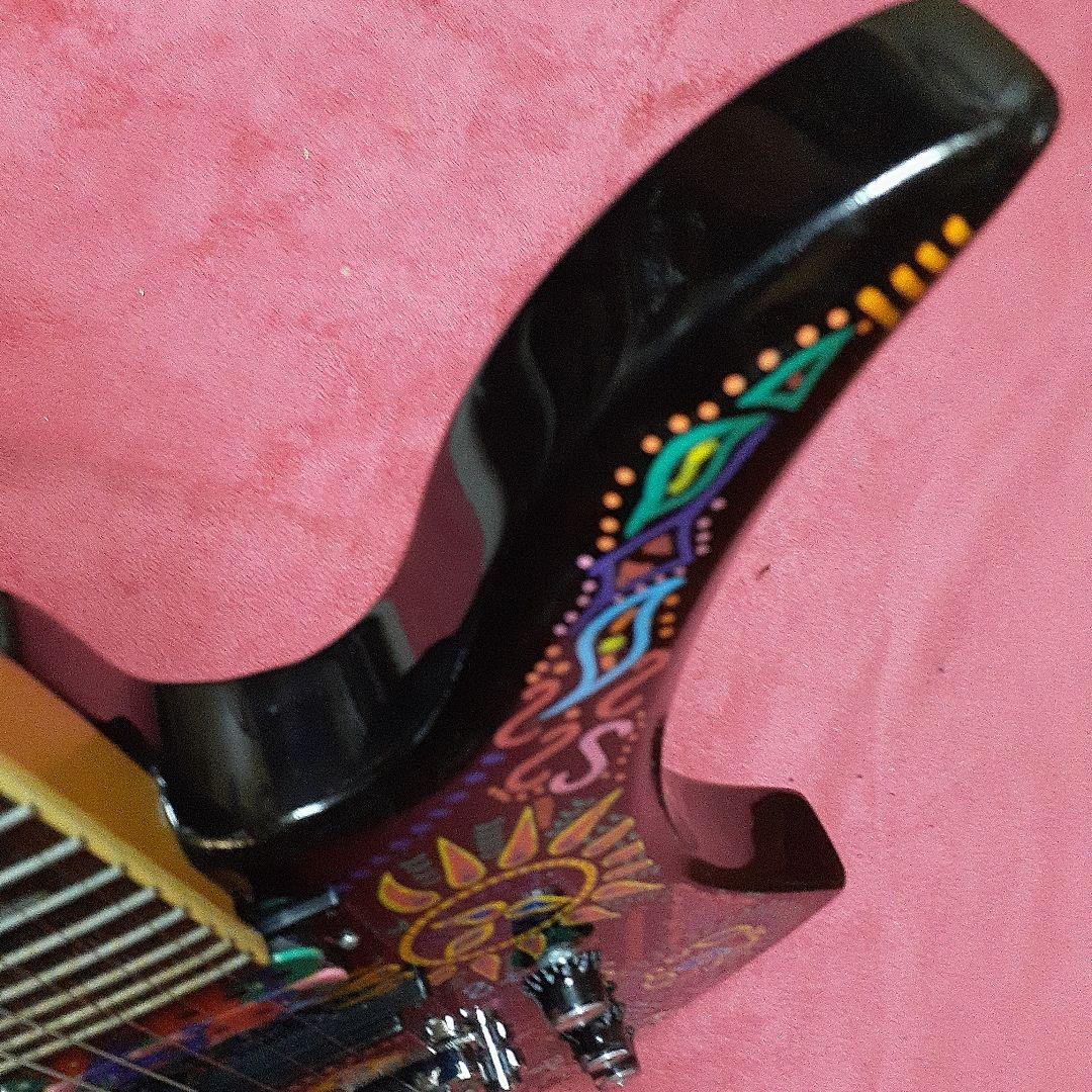 【良・美品】サイケペイント・hideモデル。モッキンバード。ソフトケース付属。