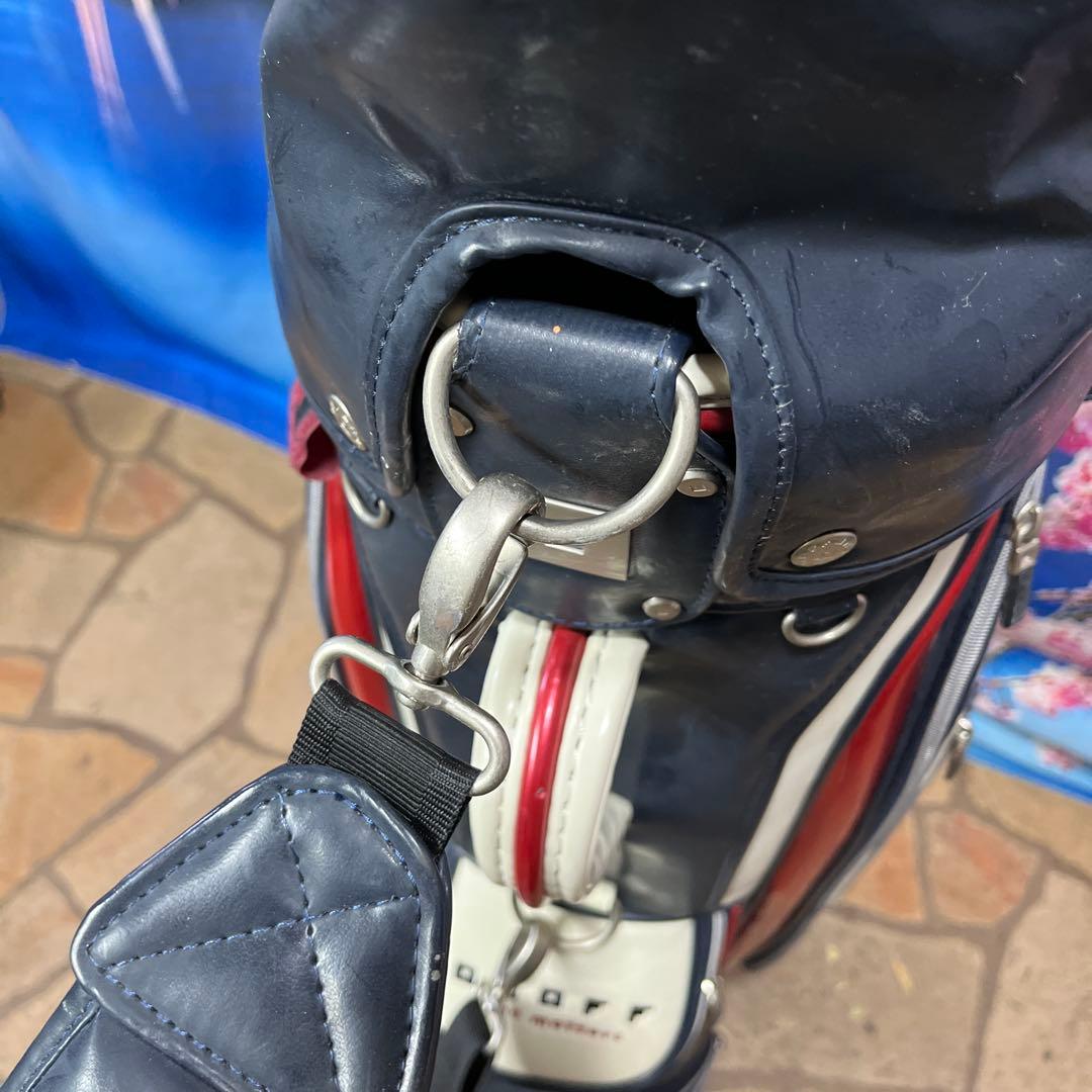 寶BT-1060 onoff ナイロン ネイビーホワイト キャディバッグ