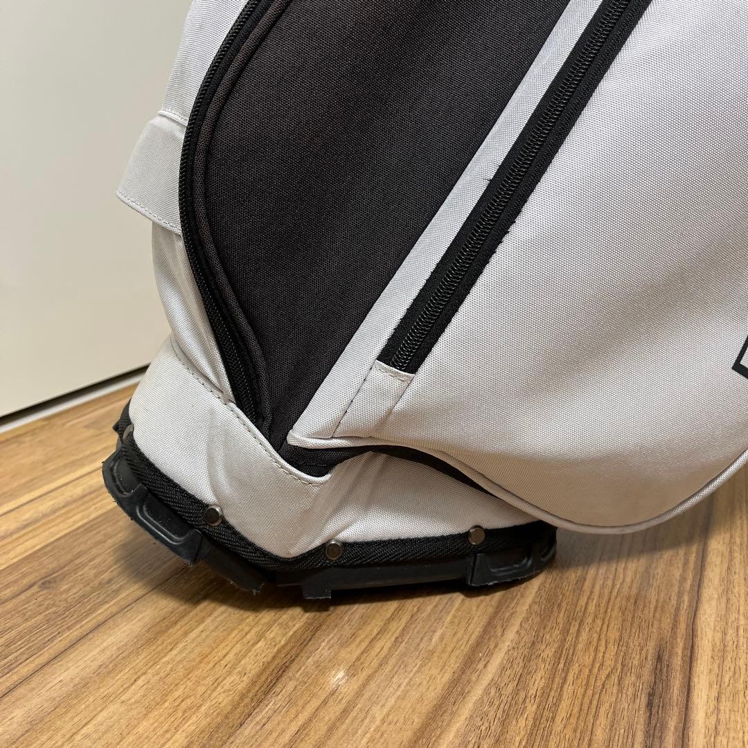 DESCENTE キャディバッグ DQBTJJ03 8.5型 白/黒　スタンド式