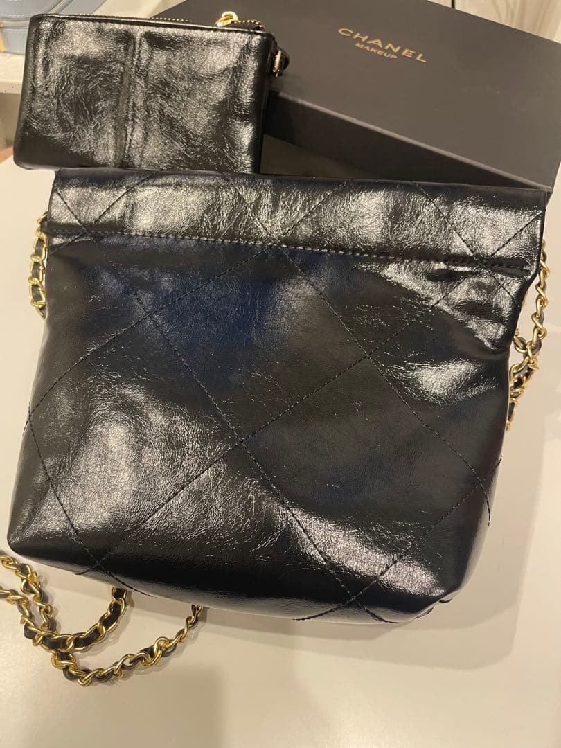 CHANEL ノベルティ ショルダーバッグ パール ブラック
